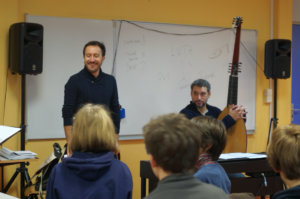 Rencontre avec Damien Guillon et Bruno Helstroffer au collège Clotilde Vautier (Rennes) – janvier 2020